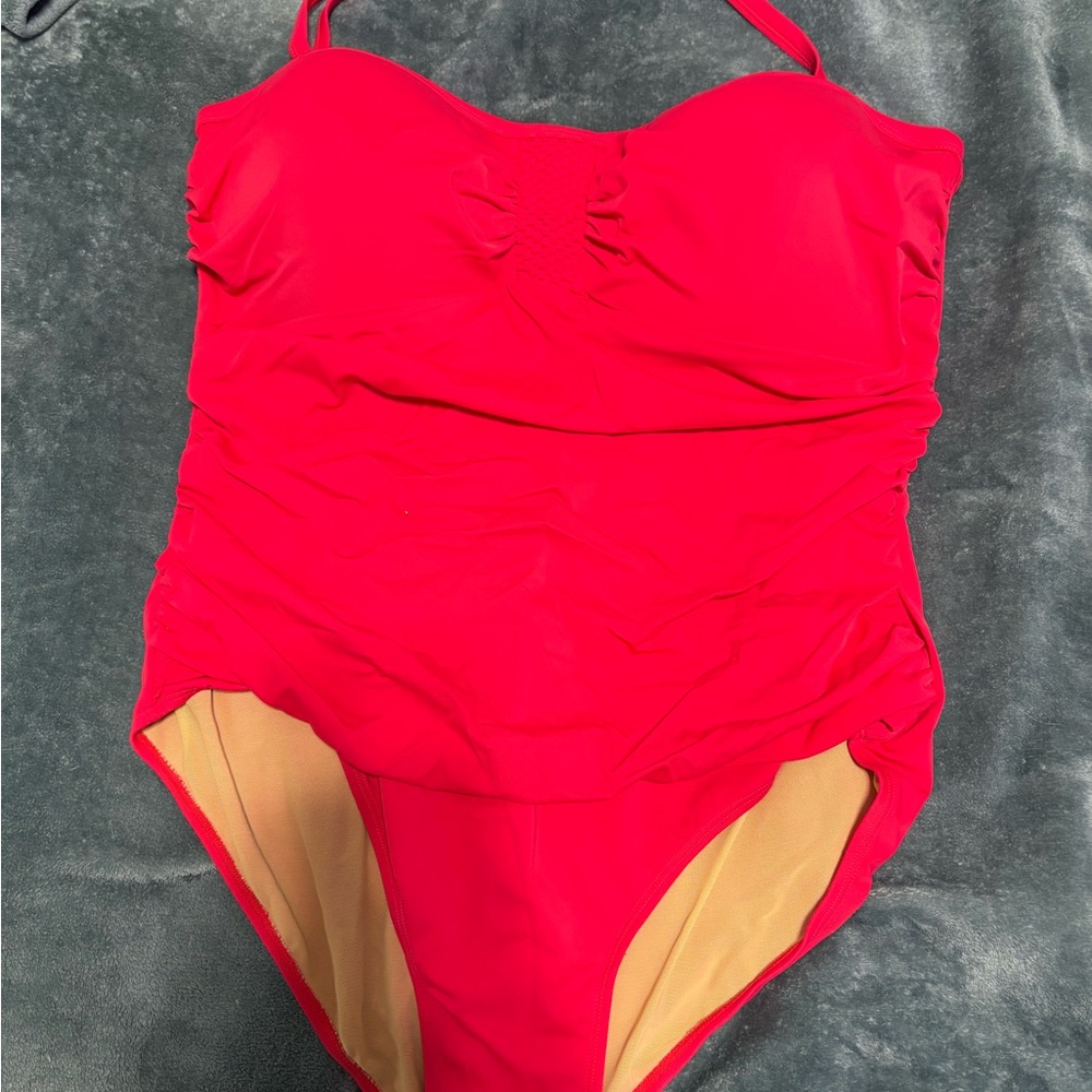 Swimsuits For All Coral One Piece Swimwear Classic Design